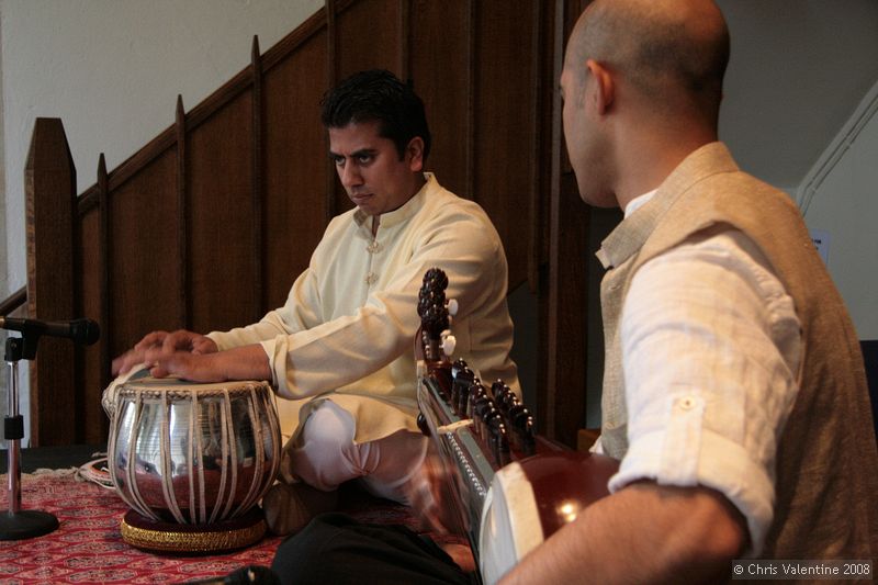 Udit Pankhania and Tarun Jasani at Walton Church, The Open University, 25-Jun-2008