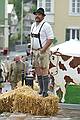 Entertainers in national costume at a farmers market in Kufstein, Austria