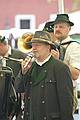 Entertainers in national costume at a farmers market in Kufstein, Austria