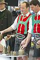 Entertainers in national costume at a farmers market in Kufstein, Austria