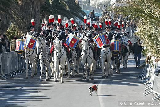 Carbinieri mounted band, Sanremo flower festival - Sunday