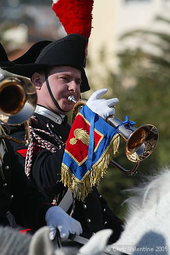 Carbinieri mounted band, Sanremo flower festival - Sunday