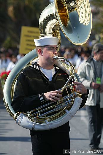 US 6th Fleet band, Sanremo flower festival - Sunday