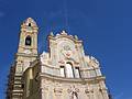 The magnificent church in Cervo, still undergoing restoration