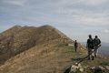 Large numbers of walkers enjoy the sunshine on a regional promotion of trekking on the hills of Liguria