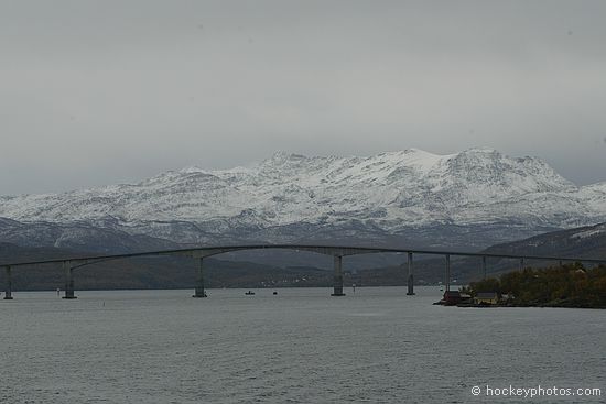 Finnsnes bridge<br />Built 1972, 1220m long