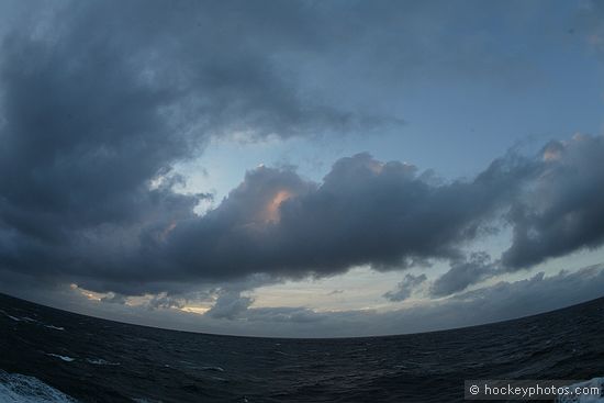 Sunset (of sorts) between Trondheim and Rorvik