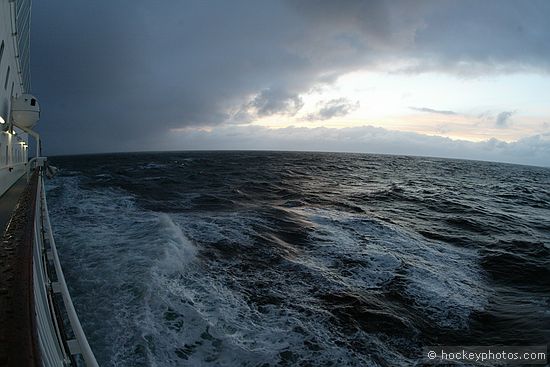Sunset (of sorts) between Trondheim and Rorvik